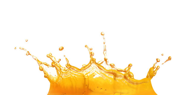 istock Splashing tasty fresh juice on white background 1758343286