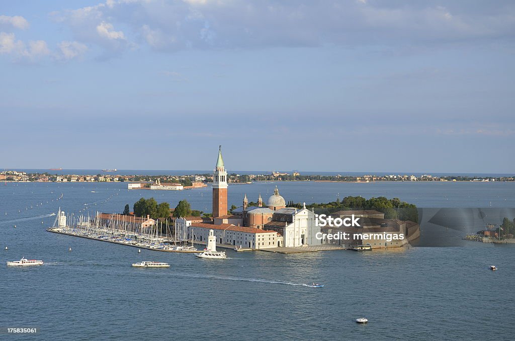 San Giorgio Maggiore in Venedig, Italien - Lizenzfrei Abenddämmerung Stock-Foto