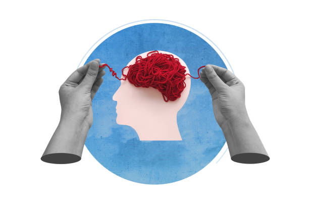 istock Mental health and problems with memory. Modern art collage. 1758396676