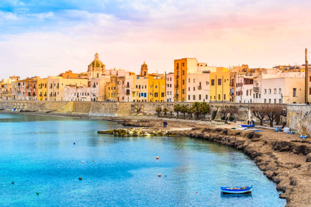 istock Trapani panoramic view of harbor, Sicily, Italy. 1758409623