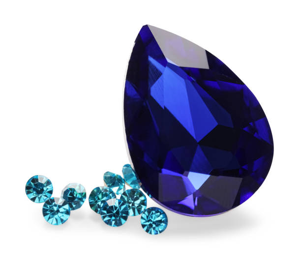 Different beautiful gemstones for jewelry isolated on white