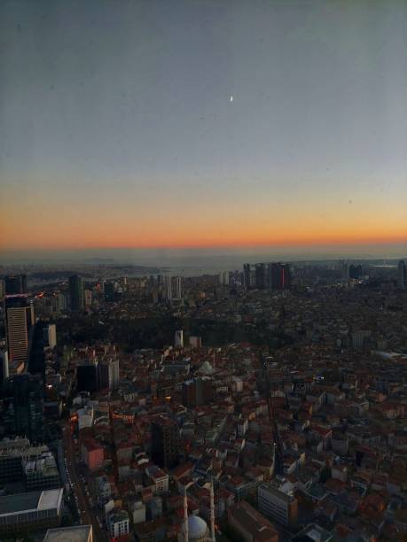 istock Looking at Istanbul from above at sunset 1758418531