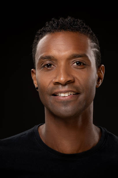 istock Handsome black male posing for studio portrait 1758422936