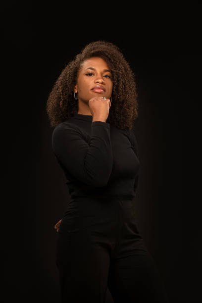 istock Studio portrait of a beautiful diverse black female model 1758424041