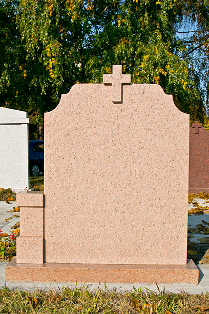 istock Blank gravestone ready for an inscription 175846417