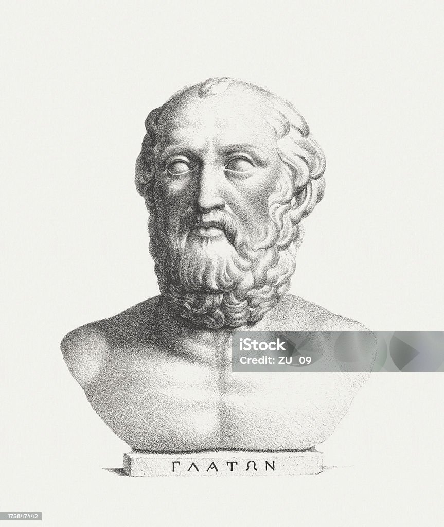 Platon (428/427 BC – 348/347 BC) - Lizenzfrei Platon - Philosoph Stock-Illustration