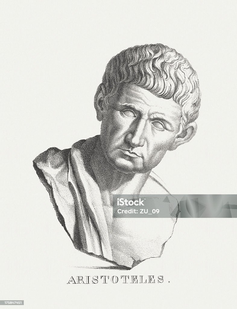 Aristotele (384 BC - 322 BC) - Lizenzfrei Aristoteles Stock-Illustration