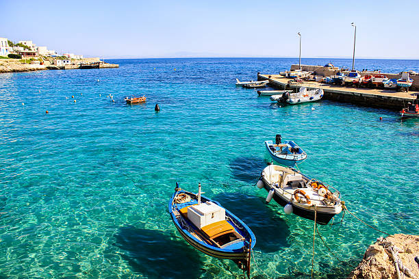 istock Fishing boats in sea 175848032
