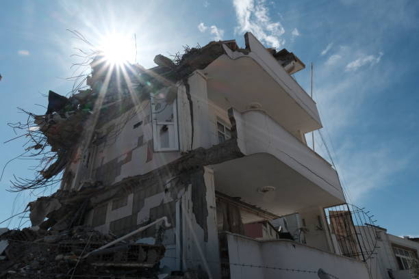 istock The wreckage of a collapsed building after the earthquake 1758487544