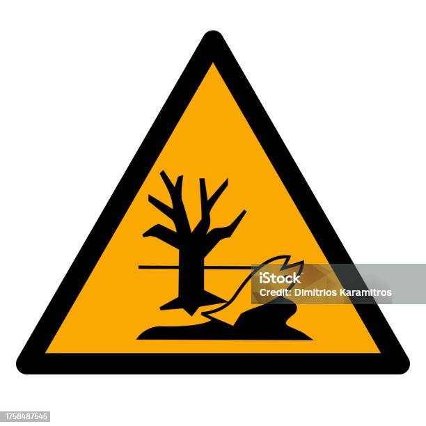 Environment Warning Sign Vector Environmental Hazard Warning Sign Stock Illustration - Download Image ...