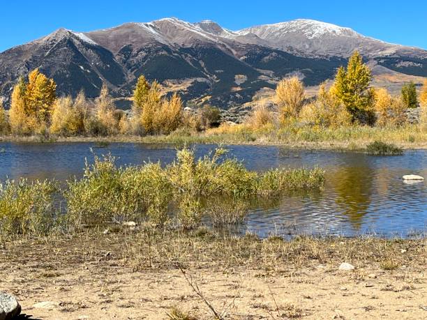 istock Autumn colors on a mountain peak 1758491425