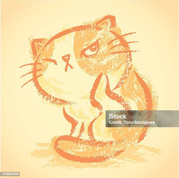 Ilustración de Comezón Impudent Cat y más Vectores Libres de Derechos de Animal - Animal, Animales mimados, Croquis