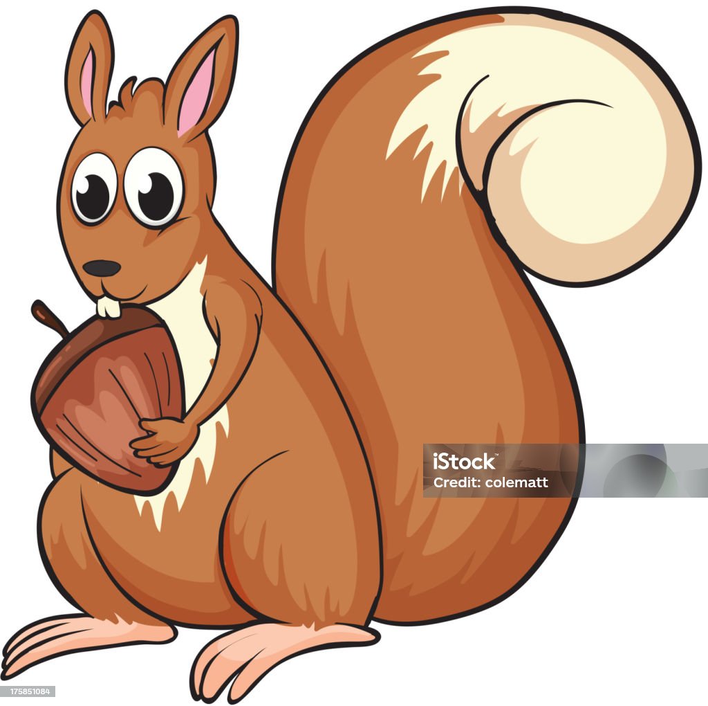 squirrel - Grafika wektorowa royalty-free (Brązowy)