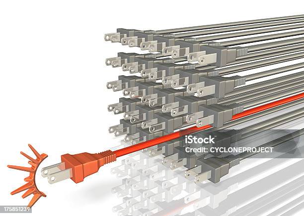 Obrazu Renderowanego Przedstawiających Przewodu Zasilającego Dołączony Razem - zdjęcia stockowe i więcej obrazów Abstrakcja