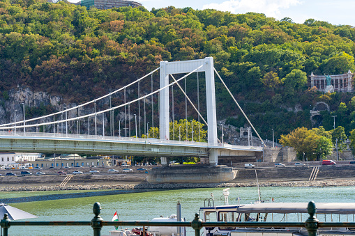 Elisabeth Bridge, Danube river, Gellért Hill, Budapest, Hungary