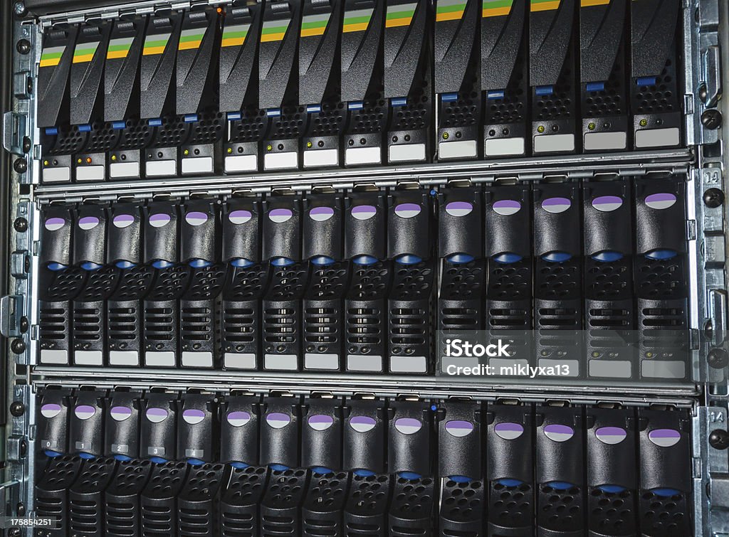 Sistema de armazenamento no data center - Royalty-free Agressão Foto de stock