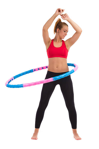 istock Female Exercise with Hula Hoop 175856806