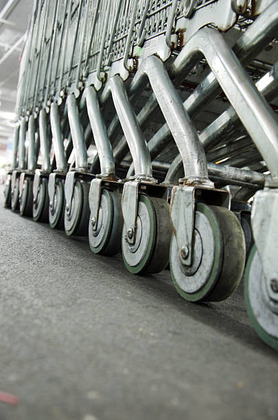 istock Wheeled cart in the mall. 175857796