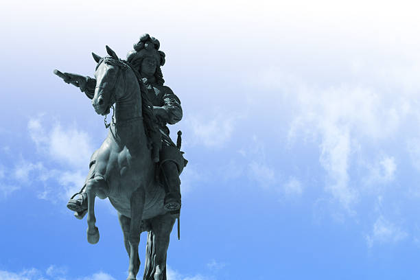 Statue of King Jose I, was built by Machado de Castro in 1775 on the famous Praca do Comercio (Lisbon, Portugal)