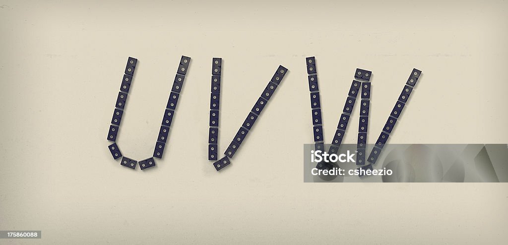 VHS Alphabet Alphabet made out of old VHS tapes. Adhesive Tape Stock Photo