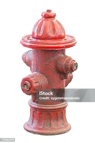 Foto de Velho E Sujo Hidrante Isolado No Branco e mais fotos de stock de Antigo - Antigo, Calibre, Consertar