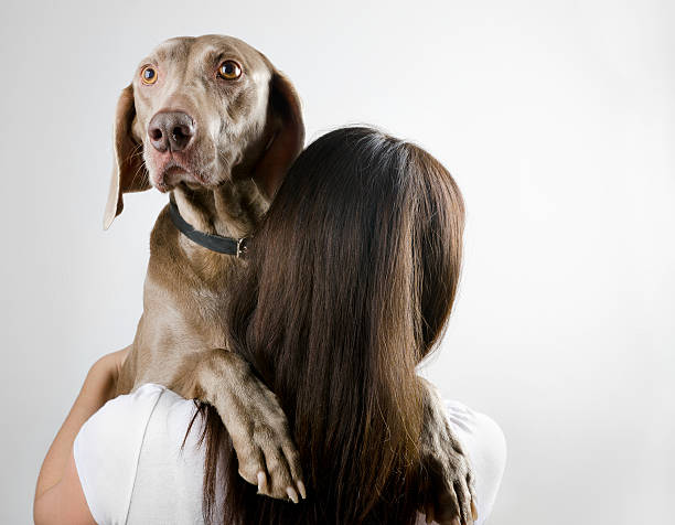 young woman with her dog