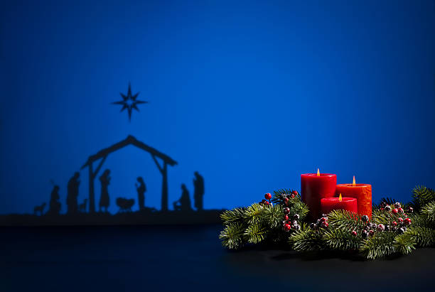 istock Birth Jesus and candles 175862145