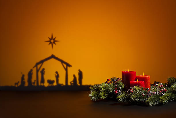 istock Birth Jesus and candles 175862341