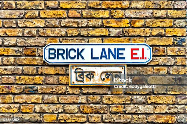 Brick Lane Street Sign London Stock Photo - Download Image Now - Brick Lane - Inner London, London - England, Shoreditch