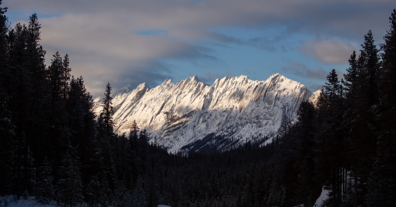 Scenic landscape from Jasper National Park in Canada