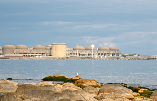 Pickering Nuclear Power Generation Station by Lake Ontario, Canada