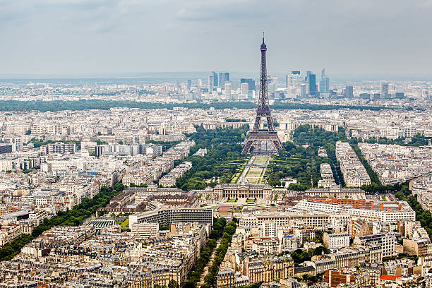 istock Aerial View on Champs de Mars and Eiffel Tower, Paris 175864523
