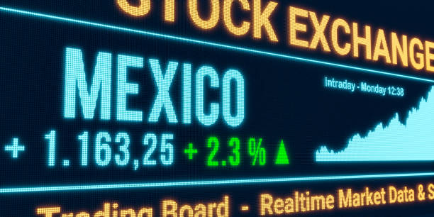 istock Mexico stock market moving up. 1758666137