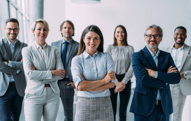 istock Confident businesswoman and her team. 1758688770