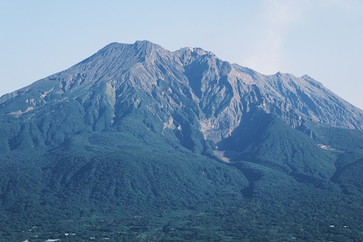 Close-up natural scenery of Sakurajima