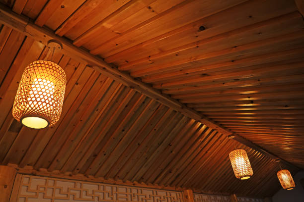 istock Traditional Chinese lanterns hang on the roof 1758778737