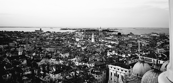 Venice Italy in black and white