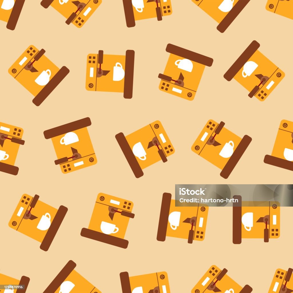 Roaster Pattern Coffee Roaster Seamless Pattern Suitable For Backgrounds Wallpapers ...