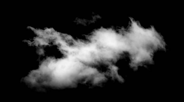 istock Textured Smoke,Abstract white,isolated on black background 1758875179