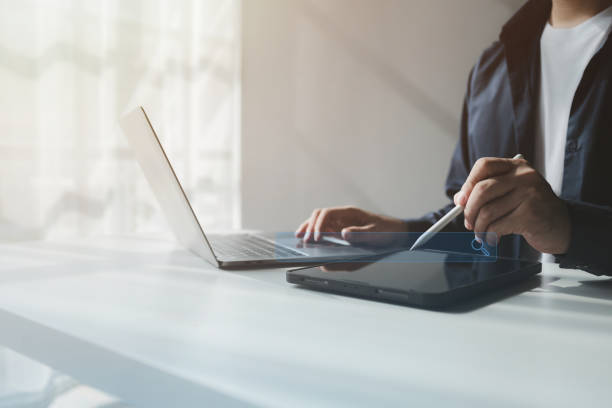 istock Concept of searching for information on the internet, searching for information through a browser, search box on a service provider's website, search engine, website marketing, seo marketing. 1758955006