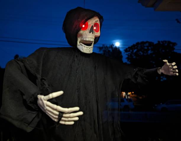 istock close-up scary skeleton with red eyes 1758976258