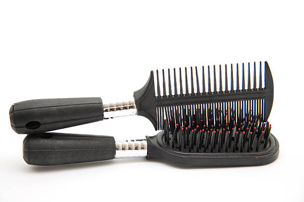istock Plastic hairbrush and neck 175898843