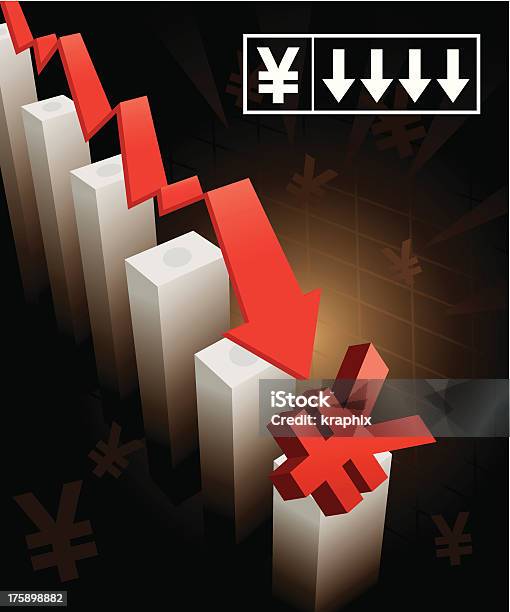 Yen Währung Unfall Stock Vektor Art und mehr Bilder von Yen-Symbol - Yen-Symbol, Japanische Währung, Asiatische Währung