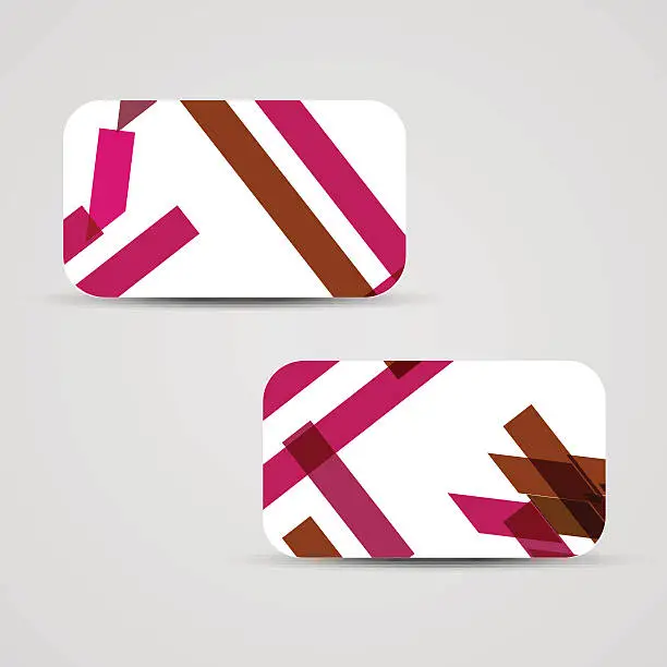 Vector illustration of Vector business-card  set for your design