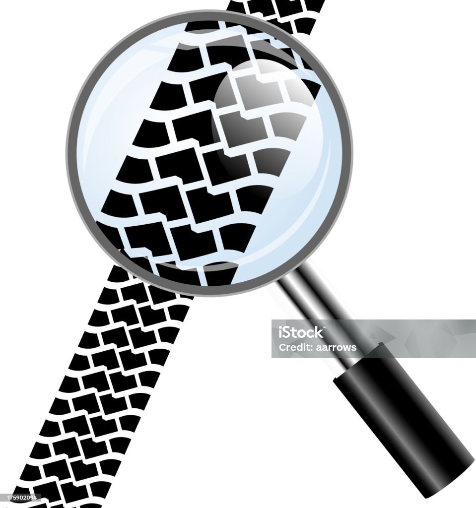 Biểu Tượng Kính Lúp Lốp Xe Đường Mòn Hình minh họa Sẵn có - Tải ...