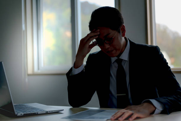 istock Business man bothering headache 1759021702