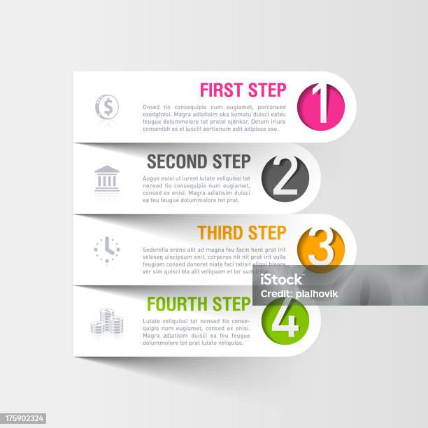 Modernes Business Infografiken Template Stock Vektor Art und mehr Bilder von Amerikanische Währung - Amerikanische Währung, Computergrafiken, Daten