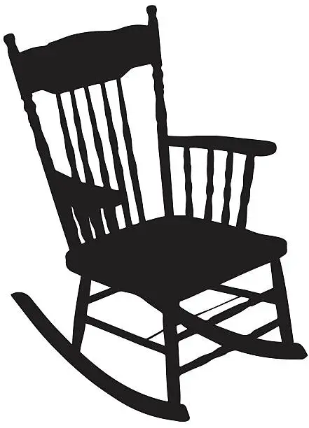 Vector illustration of Chair Silhouette
