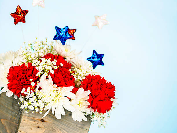 istock Patriotic Flower Arrangement for July 4th 175903239