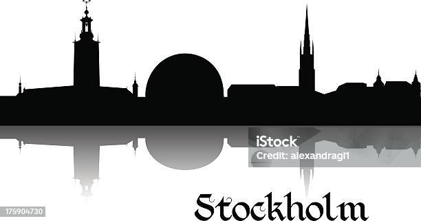 Ilustración de Silueta De Estocolmo y más Vectores Libres de Derechos de Estocolmo - Estocolmo, Panorama urbano, Vector
